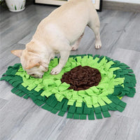 Dog Sniffing Mat Dog Puzzle Toy - Avocado Feeding Mat for Bored Puppies