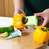 Pepper Corer & Seed Remover - Kitchen Gadget for Peppers, Chilli, Tomato and more!