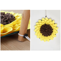 Sunflower Snuffle Mat - Interactive Smart Puzzle Slow Feeder for Dogs & Puppies