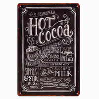 Nostalgic Sips: Vintage Metal Tin Signs - Retro-Inspired Wall Art for a Taste of Timeless Charm