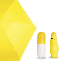 Chill Pill Mini Umbrella - Compact Folding Pocket Parasol + Cute Home Decor