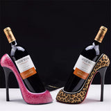 High Heel Wine Rack Holder - Stylish Whimsical Wine Display for Shoe Lovers and Foot Enthusiasts