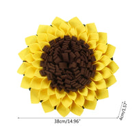 Sunflower Snuffle Mat - Interactive Smart Puzzle Slow Feeder for Dogs & Puppies