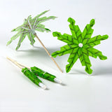 50Pcs Paper Umbrella Cocktail Fruit Picks Cupcake Toppers Hawaii Birthday Wedding Party Decorations