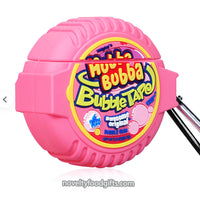 Airpods Case - Hubba Bubba Bubblegum Tape Candy - Miniature food head phone charging case for Airpods 1 2 & Pro