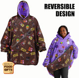 Retro Charlie & The Chocolate Factory Wonka F'Oodie Snug Hoodie Blanket
