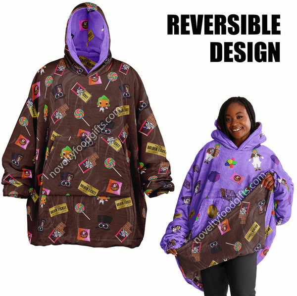 WONKA F'Oodie Reversible Snug Hoodie - Which Willy Are U?