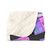 Turds (Nerds) Candy Funny Sherpa Fleece Blanket - 2 sizes
