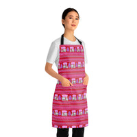 Ugly Christmas Sweater Unisex Baking Apron | White or Red