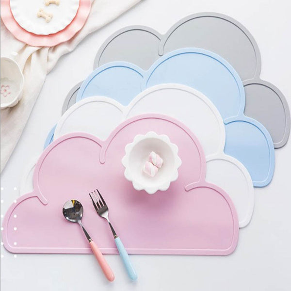 Cloud Shape Placemat - Kids Non Slip Mat Food Grade Silicone Table Pad –  noveltyfoodgifts