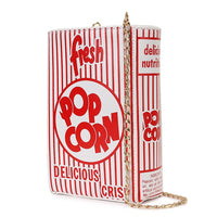 Popcorn Movie Foodie Handbag - Funny Unique Statement Purse