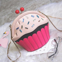 Cute Cupcake Handbag - Funny Unique Statement Clutch Purse