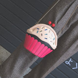 Cute Cupcake Handbag - Funny Unique Statement Clutch Purse