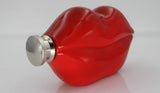 Sneaky Red Lips Hip Flask - Cute Stash Bottle for Alcohol