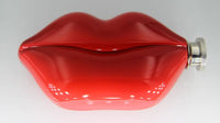 Sneaky Red Lips Hip Flask - Cute Stash Bottle for Alcohol