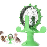 interactive slow pet feeder dry food ferris wheel for dog and cat food