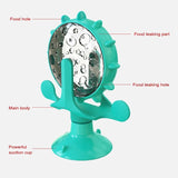 interactive slow pet feeder dry food ferris wheel for dog and cat food