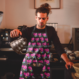 sexy-man-wearing-blow-me-bubblegum-rainbow-unisex-apron-black-with-blowing-bubble-graphic-available-from-novelty-food-gifts-dot-com-pouring-coffee