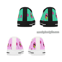 cute candy popart style lolly pop pink and green shoes
