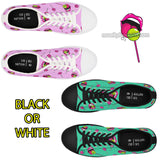 cute candy popart style lolly pop pink and green shoes