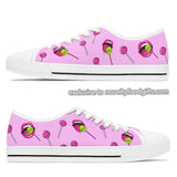 cute candy popart style pink rolling stones shoes