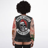 xmas biker vest tattoo sweater