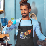man-holding-drink-wearing-meat-your-maker-meatball-meteorite-big-bang-space-comet-apron-unisex-black-available-from-novelty-food-gifts-dot-com