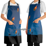 woman-wearing-meatball-meteorite-shower-meat-your-maker-mens-unisex-comet-space-apron-available-from-novelty-food-gifts-dot-com