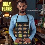 man-wearing-only-fans-funny-only-flans-apron-unisex-black-fun-food-pun-aprons-available-at-novelty-food-gifts-dot-com