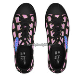 cute black pop art candy shoes with pink poptarts pattern