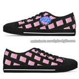 cute pop art candy shoes with pink poptarts pattern