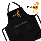 porkhub-funny-grilling-apron-black-with-bbq-grill-available-from-novelty-food-gifts-dot-com
