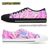 rainbow tie-dye frosting colourful sneakers for cake decorators