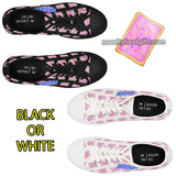 cute cartoon candy shoes with pink poptarts pattern