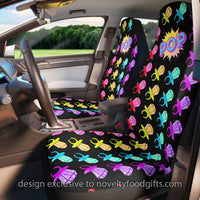 cute colourful retro candy Ring Pop popart car seat covers