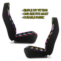 cute colourful retro candy Ring Pop popart car seat covers