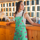 woman-wearing-rolling-sticks-lolly-pop-retro-candy-apron-green-with-black-straps-available-from-novelty-food-gifts-dot-com