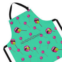 rolling-sticks-lolly-pop-retro-candy-apron-green-with-black-straps-available-from-novelty-food-gifts-dot-com