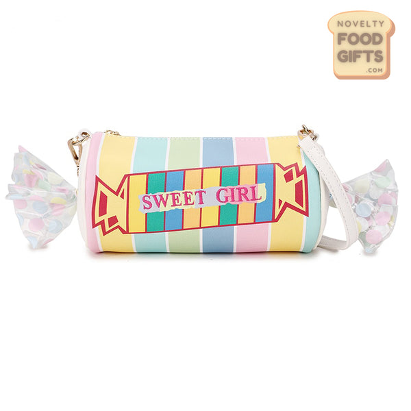 Sweet Tarts Rainbow Candy Roll Bag - Unique Statement Purse